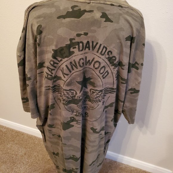 Harley Davidson camo style short sleeve T-shirt 100% cotton Size 2X. - Picture 8 of 14